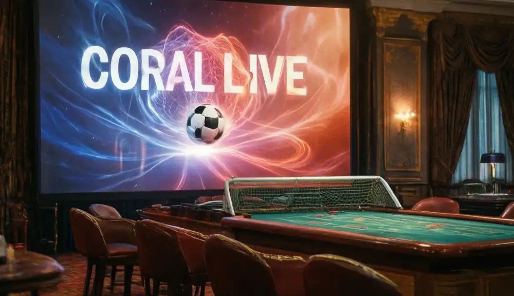 Coral Live Football Banner